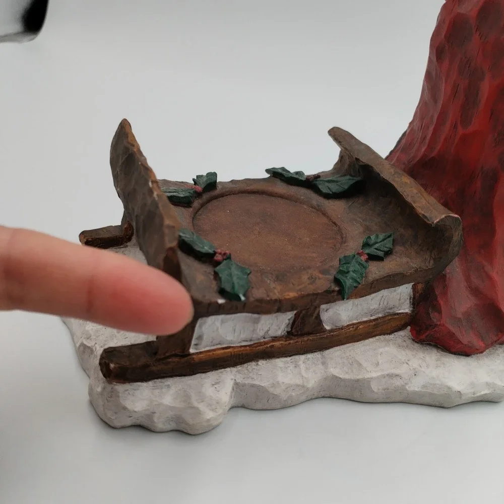 Craig Kirkwood for DEMDACO‎ 2002 Santa with Sledge Votive Candle Holder Figurine